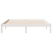 Extra long bed without mattress solid white pine wood 80x210 cm - Vetonek