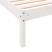 Extra long bed without mattress solid white pine wood 200x210cm V3395 Vetonek