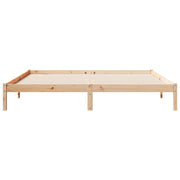 Extra long bed without mattress solid pine wood 180x220 cm v3500 - Vetonek