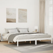 Extra long bed without mattress solid white pine wood 180x220cm v3517 Vetonek