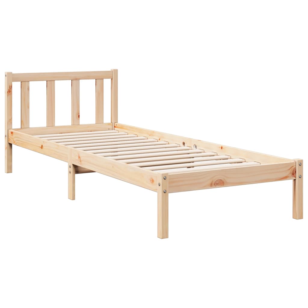 Extra long bed without mattress solid pine wood 90x210 cm v3562 - Vetonek