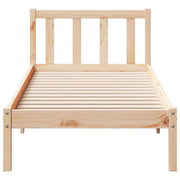Extra long bed without mattress solid pine wood 90x210 cm v3562 - Vetonek