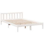 Extra long bed without mattress solid white pine wood 80x210 cm v3616 - Vetonek