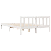 Extra long bed without mattress solid white pine wood 80x210 cm v3616 - Vetonek