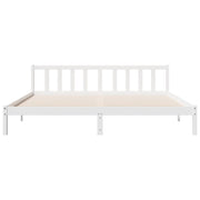 Extra long bed without mattress solid white pine wood 180x210cm v3654 - Vetonek