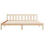 Extra long bed without mattress solid pine wood 200x210 cm v3661 - Vetonek