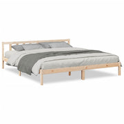 Vetonek Extra long bed without mattress solid pine wood 180x220 cm