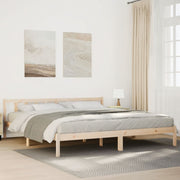 Extra long bed without mattress solid pine wood 180x220 cm v3784 Vetonek