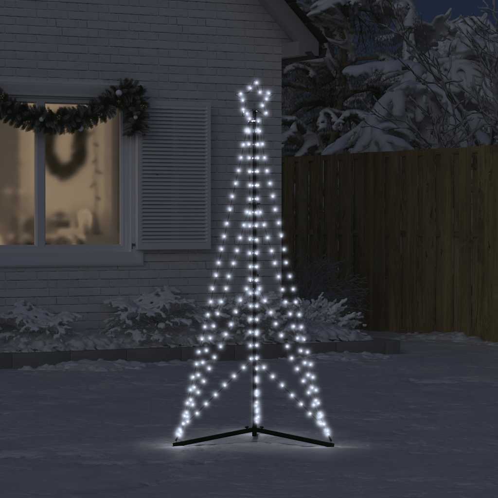 LED para árbol de Navidad 363 LEDs blanco frío 182 cm V09