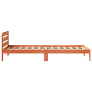 Estructura de cama sin colchón madera maciza marrón 90x190 cm v5825 - Vetonek