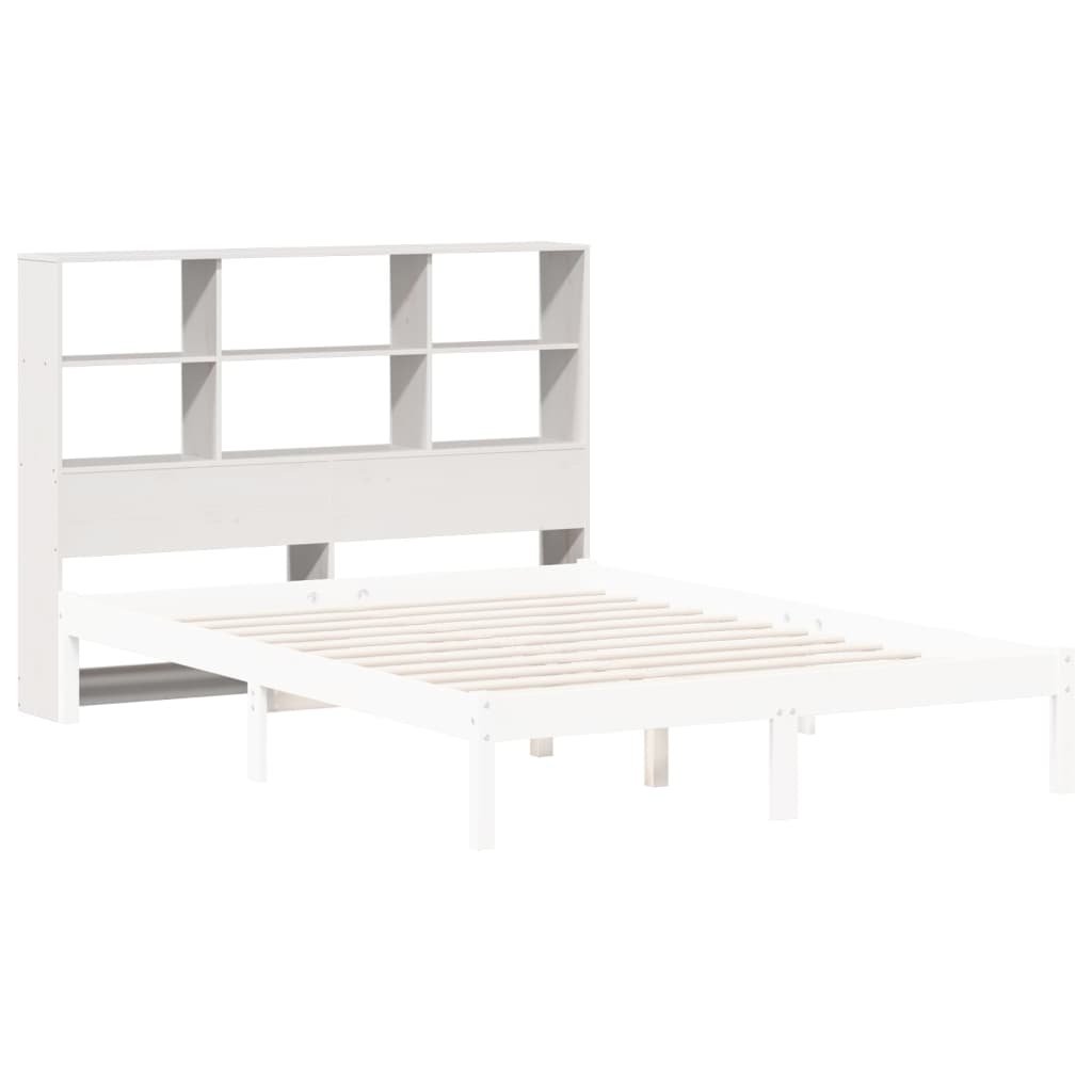 Cabecero de cama almacenaje madera maciza pino blanco 120 cm V6808 Vetonek