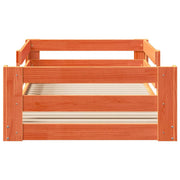 Estructura de cama sin colchón madera maciza marrón 75x190 cm v7119 - Vetonek