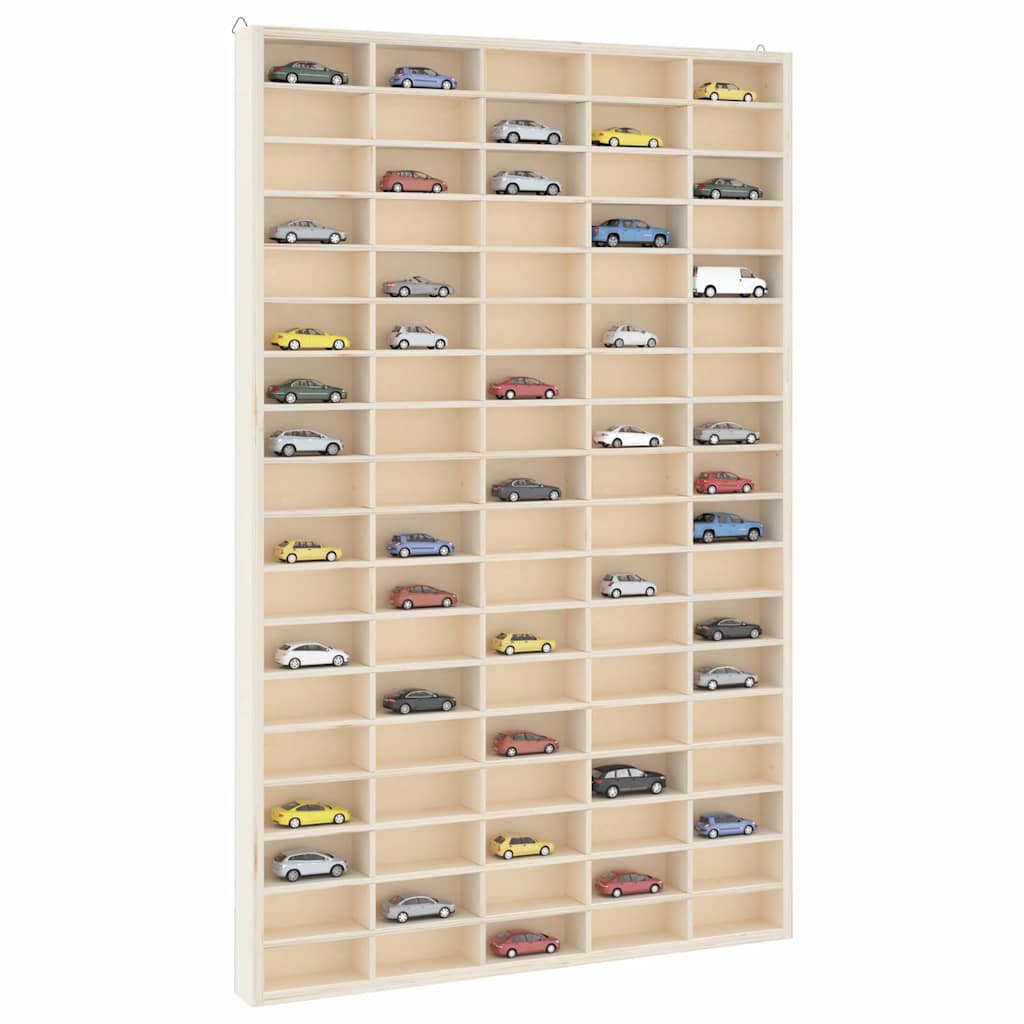 Vetonek Mueble expositor de pared con 90 compartimentos 50,5x4,5x79 cm