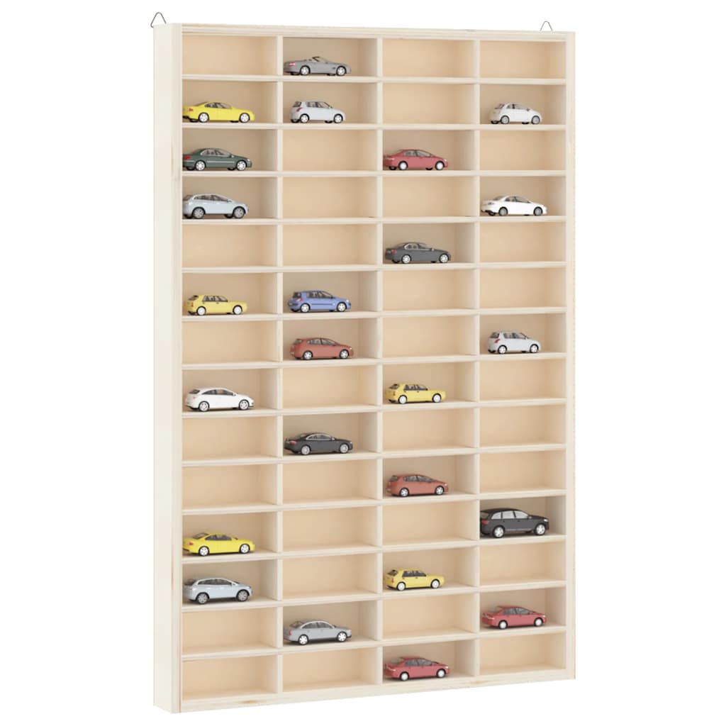 Vetonek Mueble expositor de pared con 56 compartimentos 40x4,5x60 cm