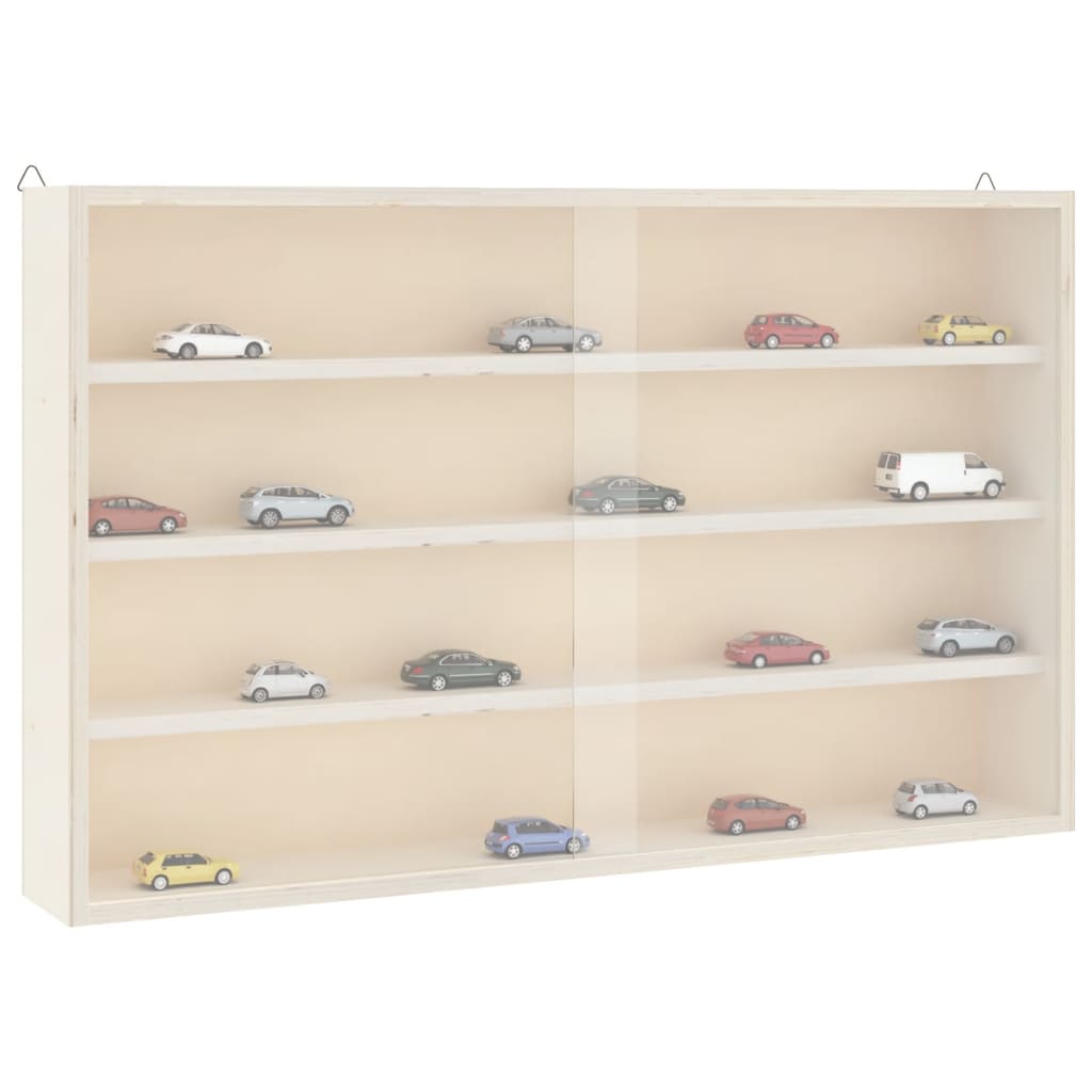 Vetonek Vitrina de pared con puertas 60x8,5x37 cm