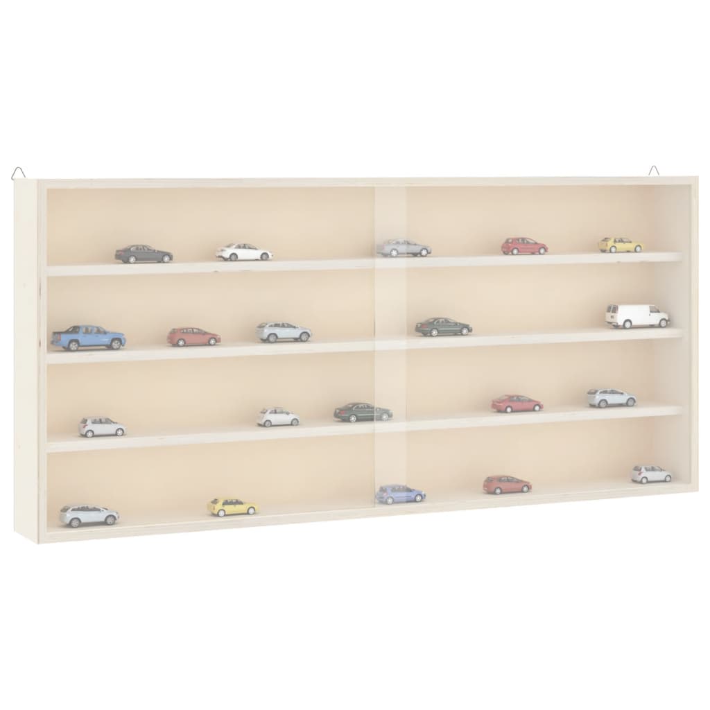 Vetonek Vitrina de pared con puertas 80x8,5x37 cm