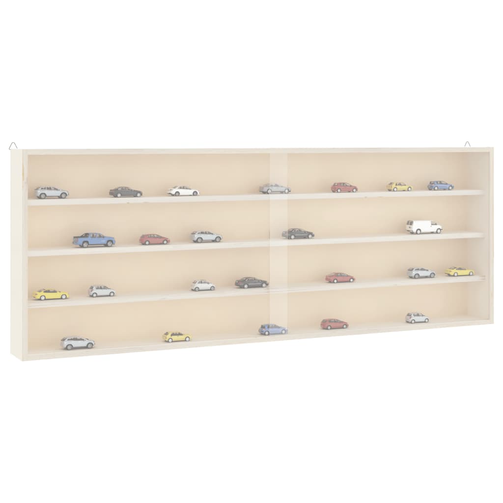 Vetonek Vitrina de pared con puertas 100x8,5x37 cm