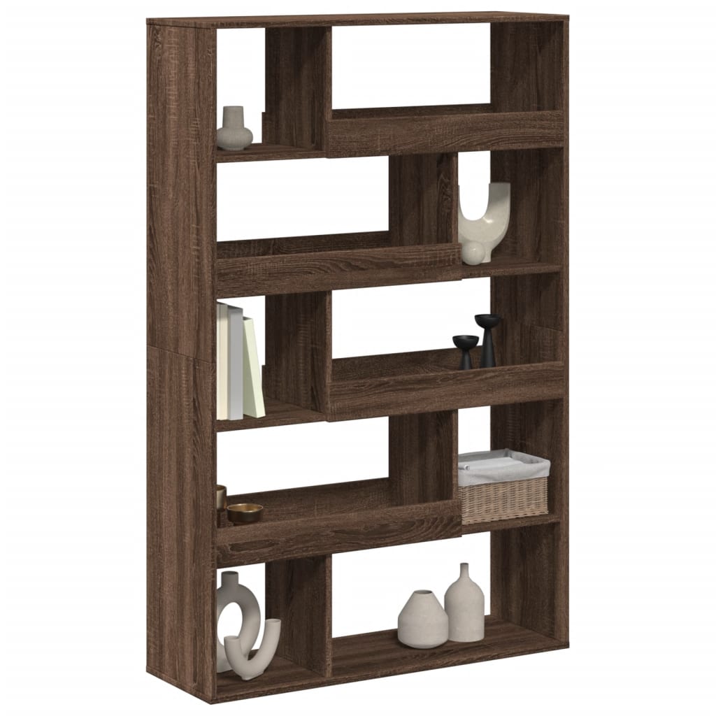 Brown engineering wood shelf 100x33x156.5 cm