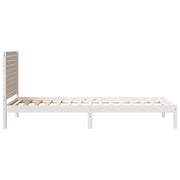Extra long bed without mattress white solid wood 100x220 cm v5463 - Vetonek