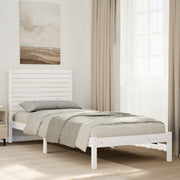 Extra long bed without mattress white solid wood 100x220 cm v5463 Vetonek