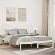 Extra long bed without mattress white solid wood 160x220 cm v5500 Vetonek