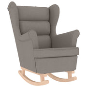Taupe fabric rocking chair 74x90x102 cm V6507 Vetonek