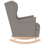 Taupe fabric rocking chair 74x90x102 cm V6507 Vetonek