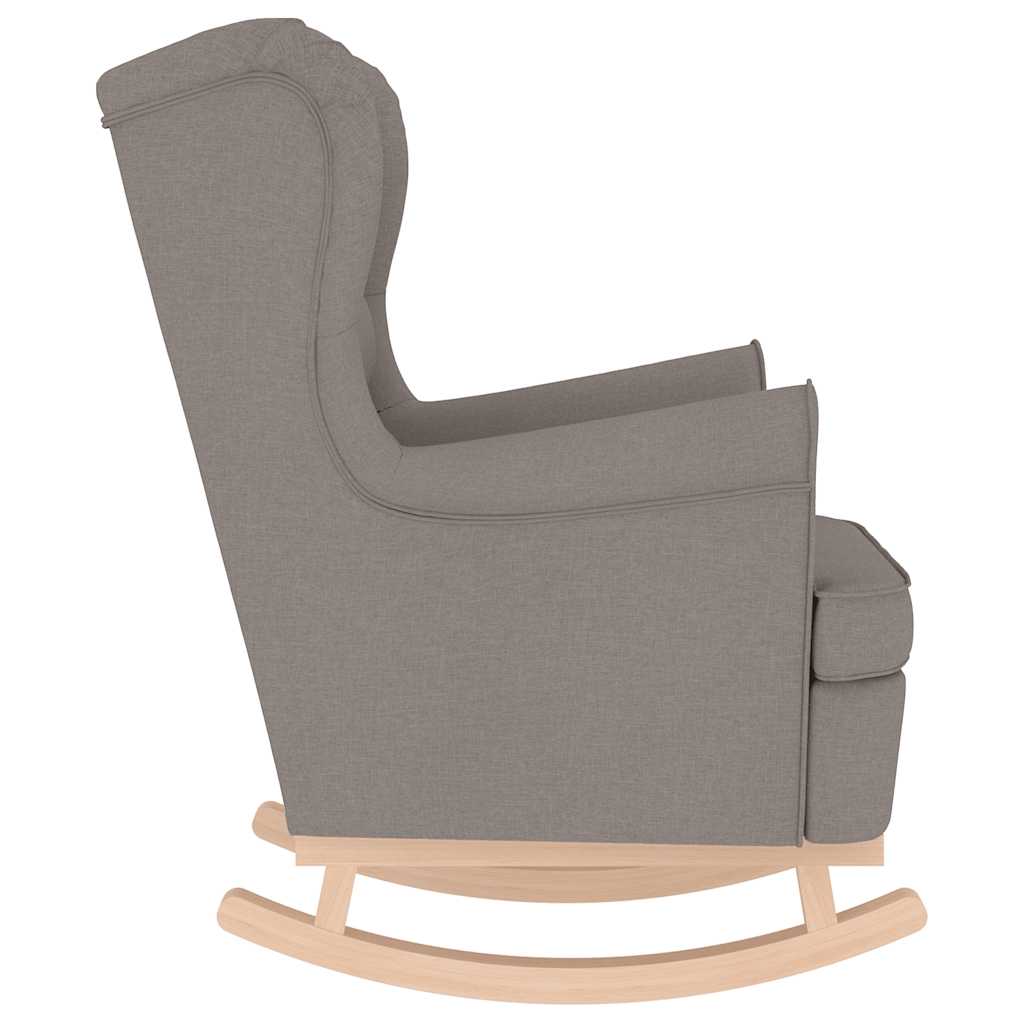 Taupe fabric rocking chair 74x90x102 cm V6507 Vetonek