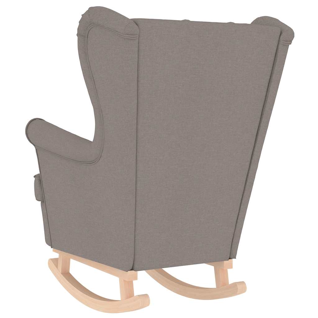 Taupe fabric rocking chair 74x90x102 cm V6507 Vetonek