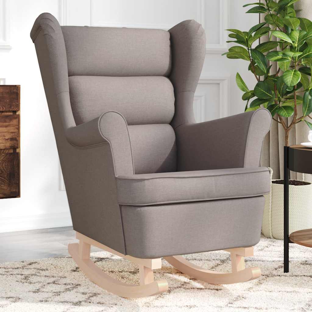 Taupe fabric rocking chair 74x90x102 cm V6507 Vetonek