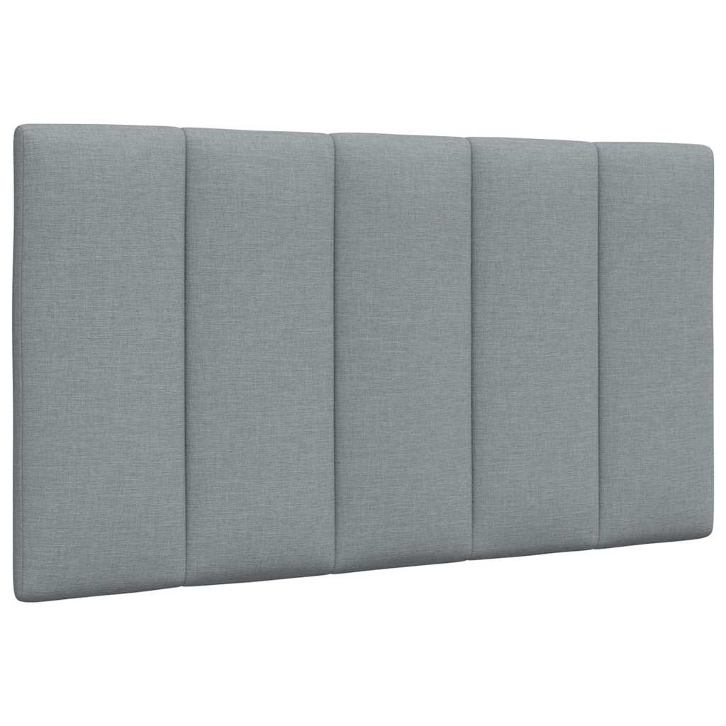 Cabecero de cama acolchado tela gris claro 80 cm V6576 Vetonek