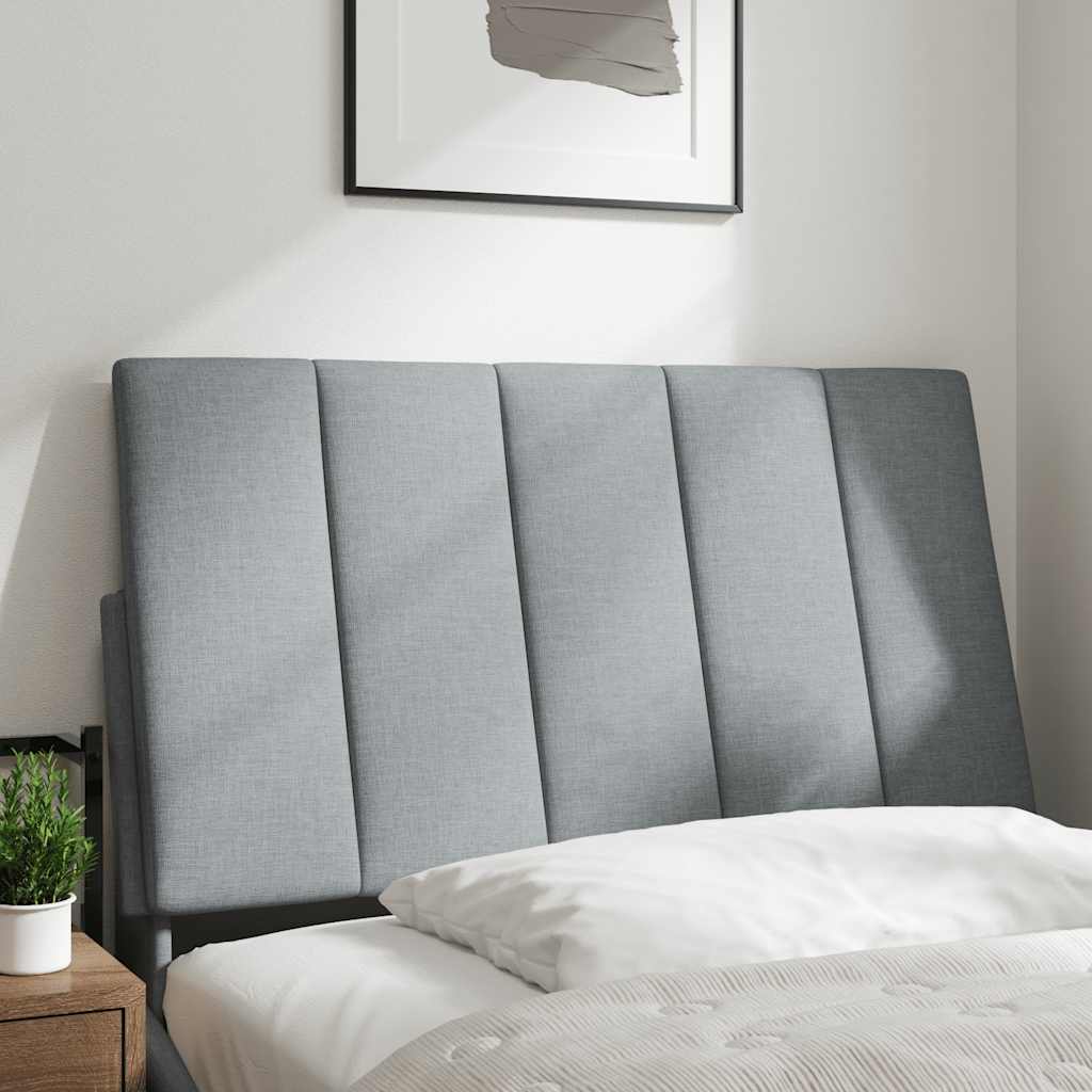 Cabecero de cama acolchado tela gris claro 80 cm V6576 Vetonek