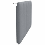 Cabecero de cama acolchado tela gris claro 80 cm V6576 Vetonek