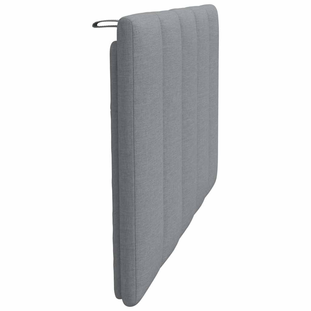 Cabecero de cama acolchado tela gris claro 80 cm V6576 Vetonek