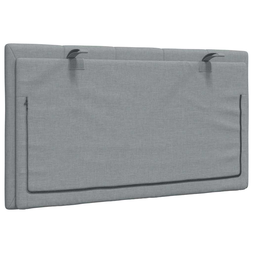 Cabecero de cama acolchado tela gris claro 80 cm V6576 Vetonek