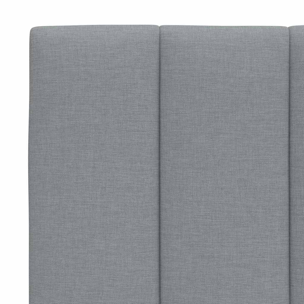 Cabecero de cama acolchado tela gris claro 80 cm V6576 Vetonek