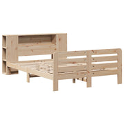 Estructura de cama sin colchón madera maciza de pino 140x190 cm V0740 Vetonek