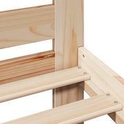 Estructura de cama sin colchón madera maciza de pino 140x190 cm V0740 Vetonek