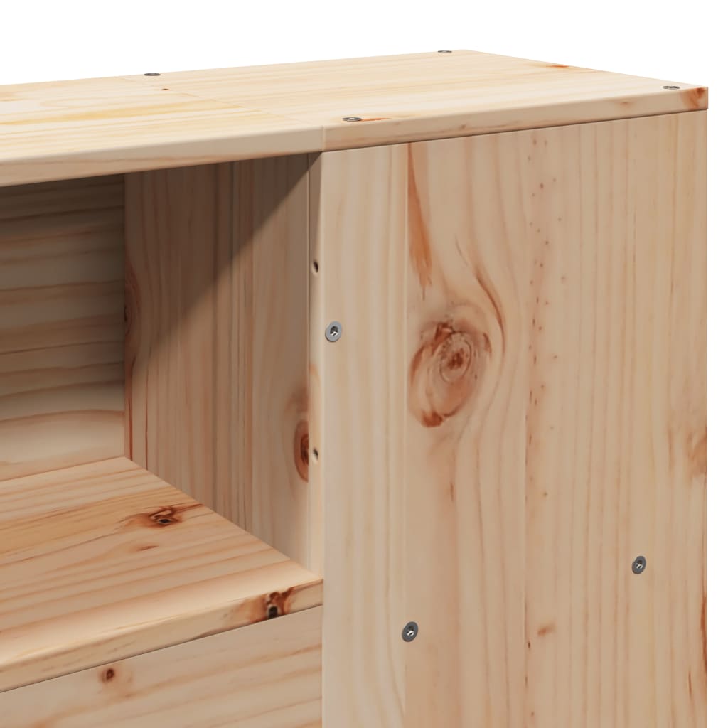 Estructura de cama sin colchón madera maciza de pino 140x190 cm V0740 Vetonek