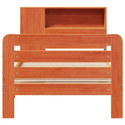 Estructura de cama sin colchón madera maciza marrón 90x190 cm v0887 - Vetonek