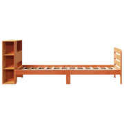 Estructura de cama sin colchón madera maciza marrón 90x190 cm v0887 - Vetonek