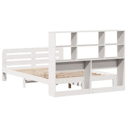 Estructura de cama sin colchón madera maciza blanca 120x190 cm V1204 Vetonek