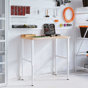 Etabli en bois de hêtre massif 100x(55-60)x(73-99.5) cm V2201 Vetonek