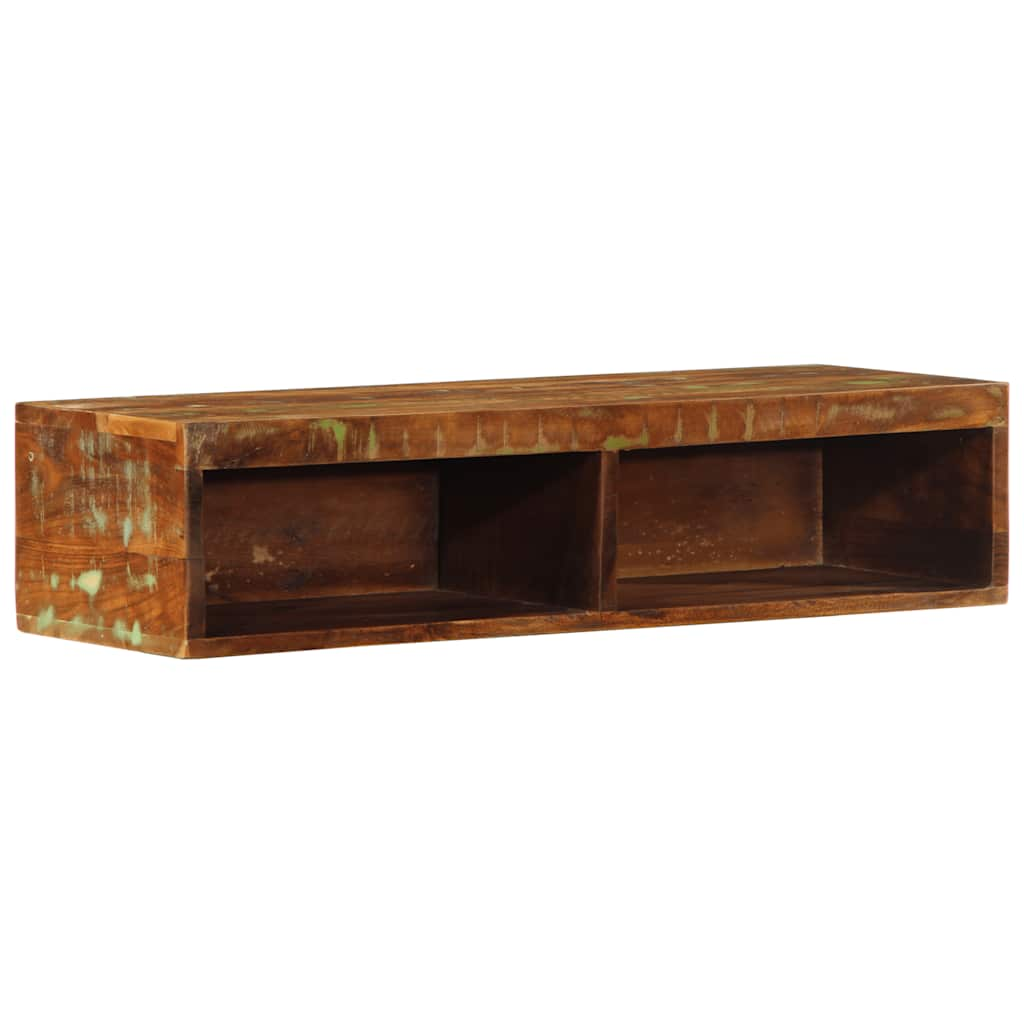 Recycled solid wood wall tv furniture 80x30x19 cm