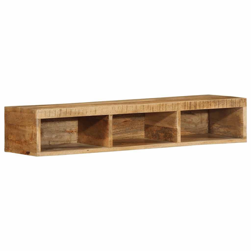 Vetonek Mueble de TV de pared madera maciza mango rugosa 100x30x19 cm