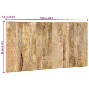 Cabecero de cama 160 cm madera maciza de mango rugoso V2874 Vetonek