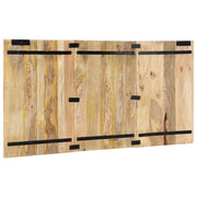 Cabecero de cama 160 cm madera maciza de mango rugoso V2874 Vetonek