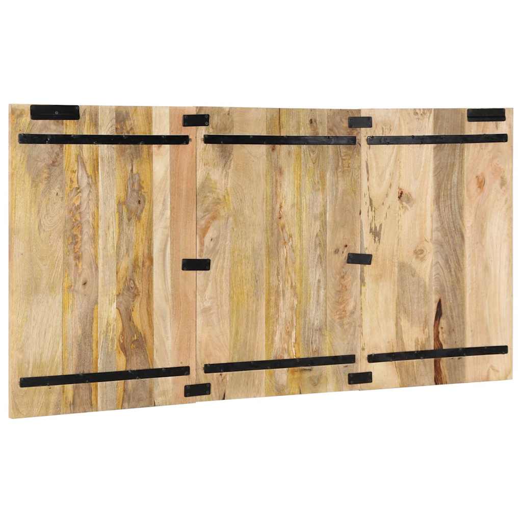 Cabecero de cama 160 cm madera maciza de mango rugoso V2874 Vetonek