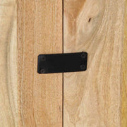 Cabecero de cama 160 cm madera maciza de mango rugoso V2874 Vetonek