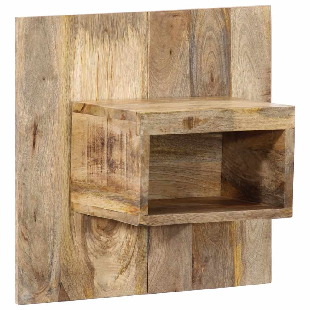 Vetonek Mesita de noche madera maciza de mango 50x27x50 cm